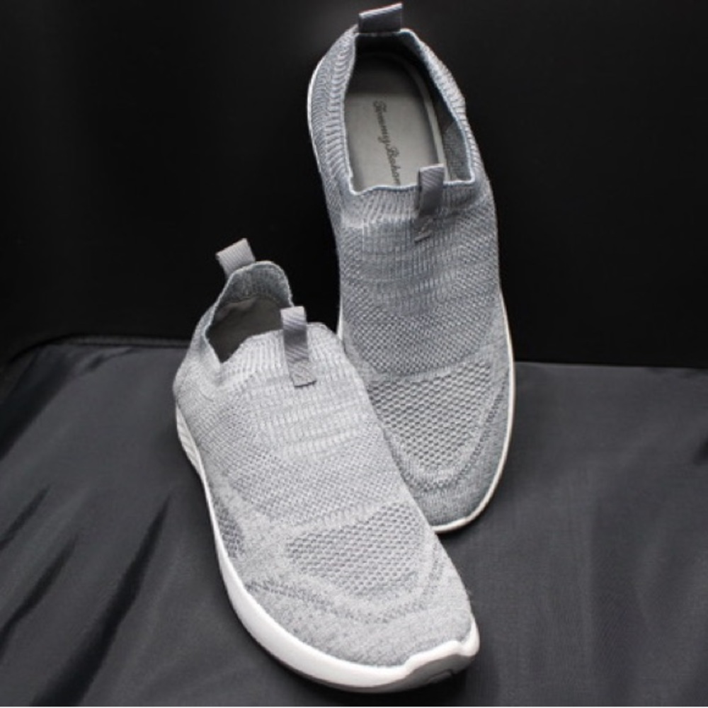 Tommy Bahama Gray Knit Sneakers